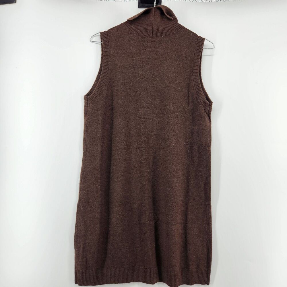 Mango Women’s Small Chocolate Brown Turtleneck Dress NWT
